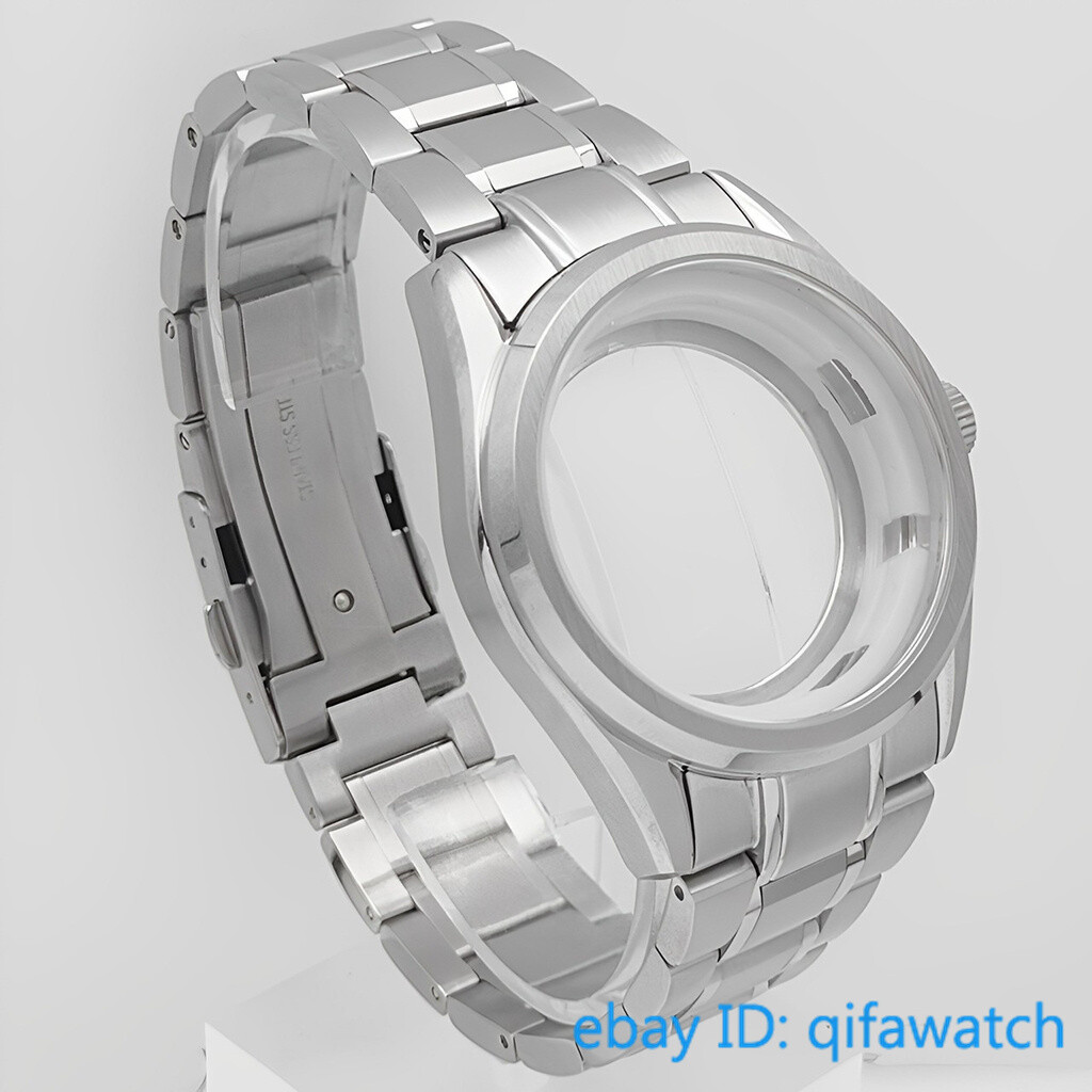 40mm NH35 case silver watch case sapphire glass Fit NH34 NH35 NH36 movement