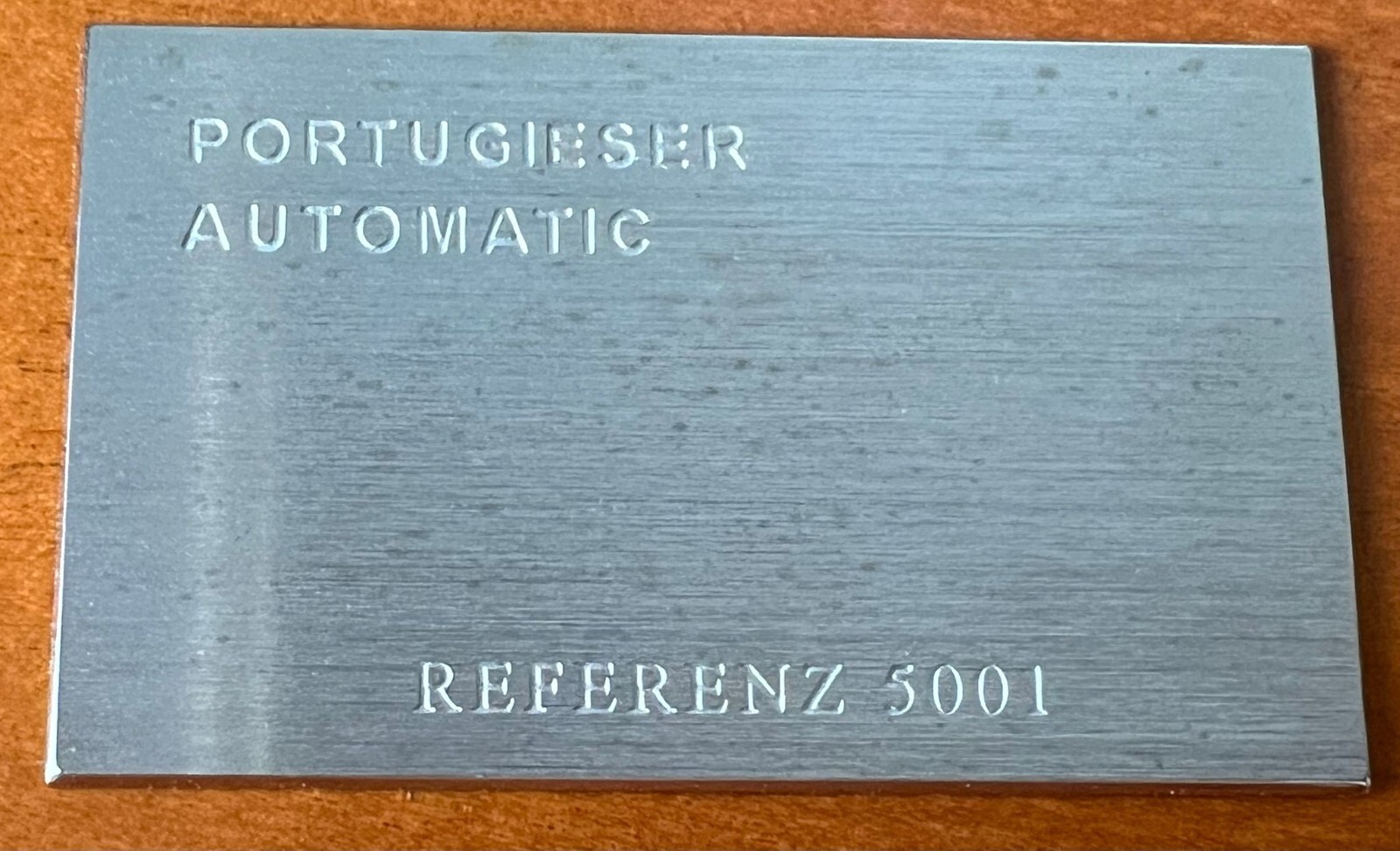 IWC Metal Plaque For Portugieser Automatic Ref 5001