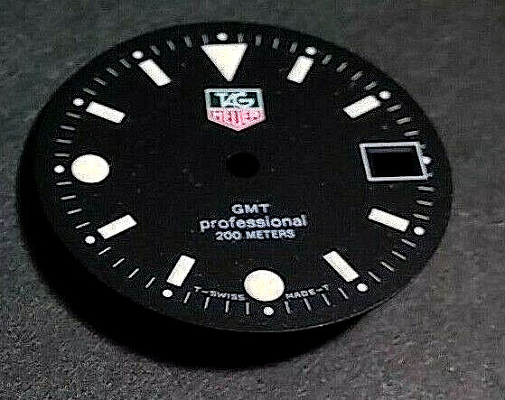 Tag Heuer DIAL GMT Professional BLACK dial for 955.112 11 1/2 ligne mov 28mm