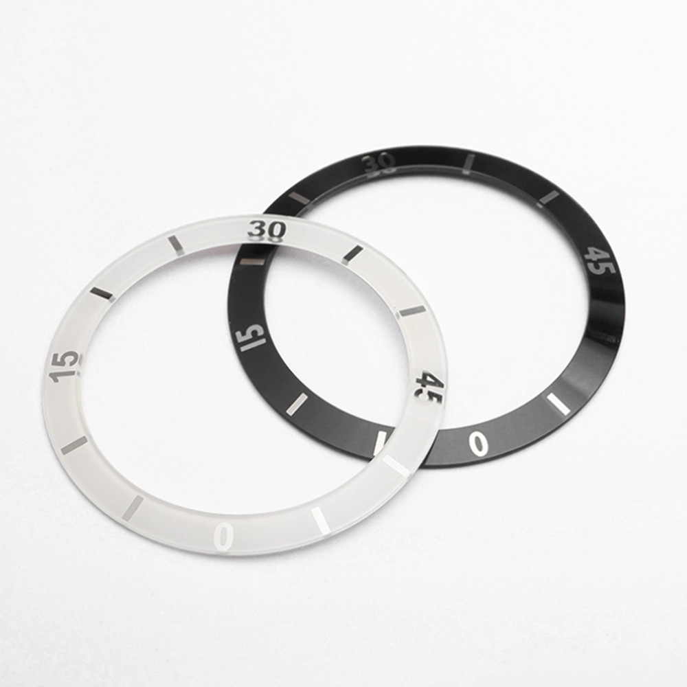 New Ceramic Black White Watch Bezel Ring Insert Fit For J12 Replacement