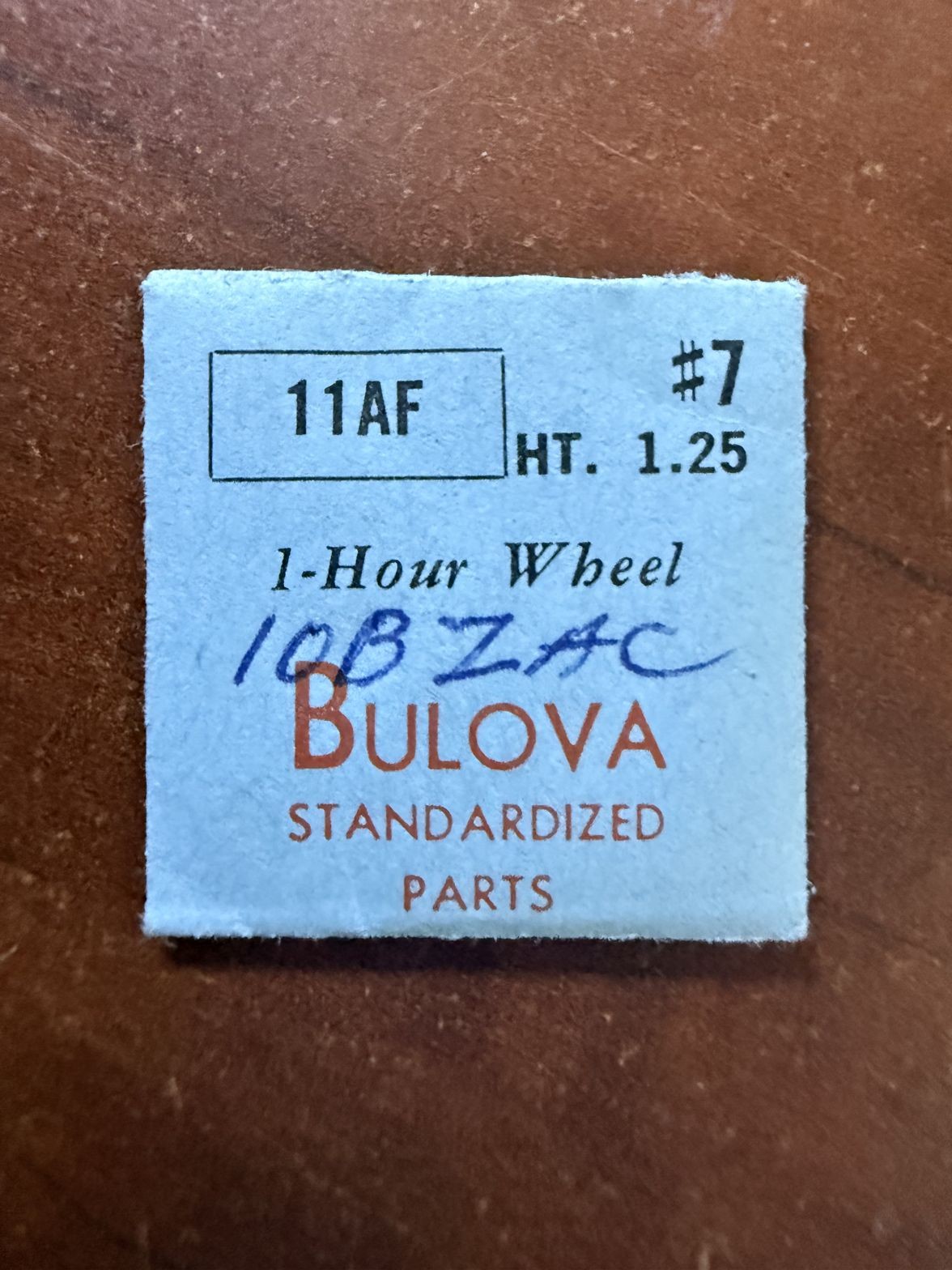 Bulova 11AF Hour Wheel #7 NOS Genuine Vintage Watch Part New Old Stock
