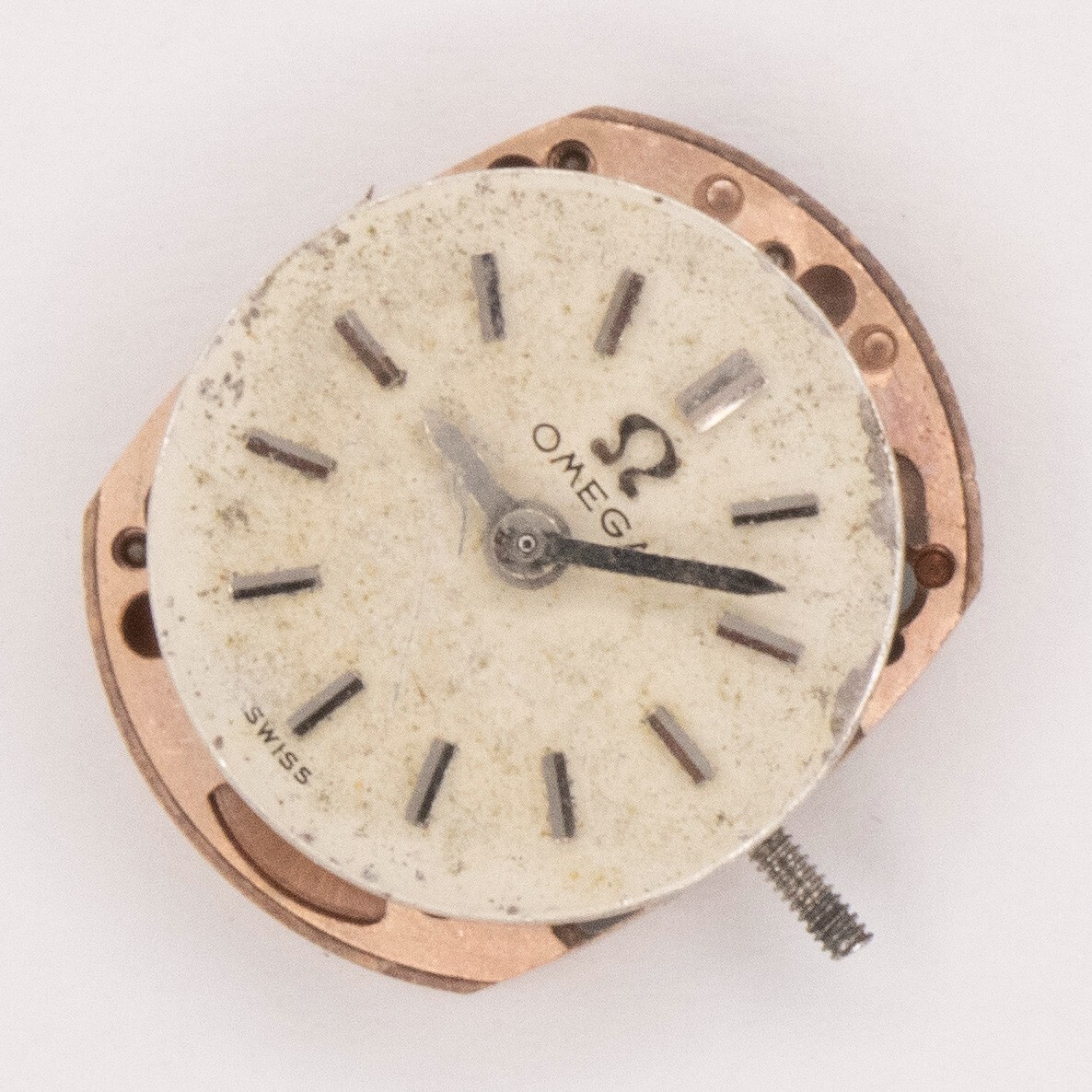 Vintage Omega Caliber 484 17-Jewel 2-Adjustment Wristwatch Movement, Runs