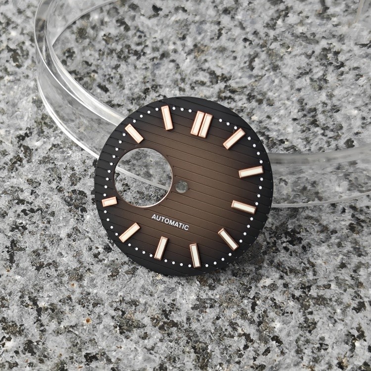 NH38 dial 29.8mm skeletonized coffee green lume fit NH35-NH38-NH36-NH70 movement