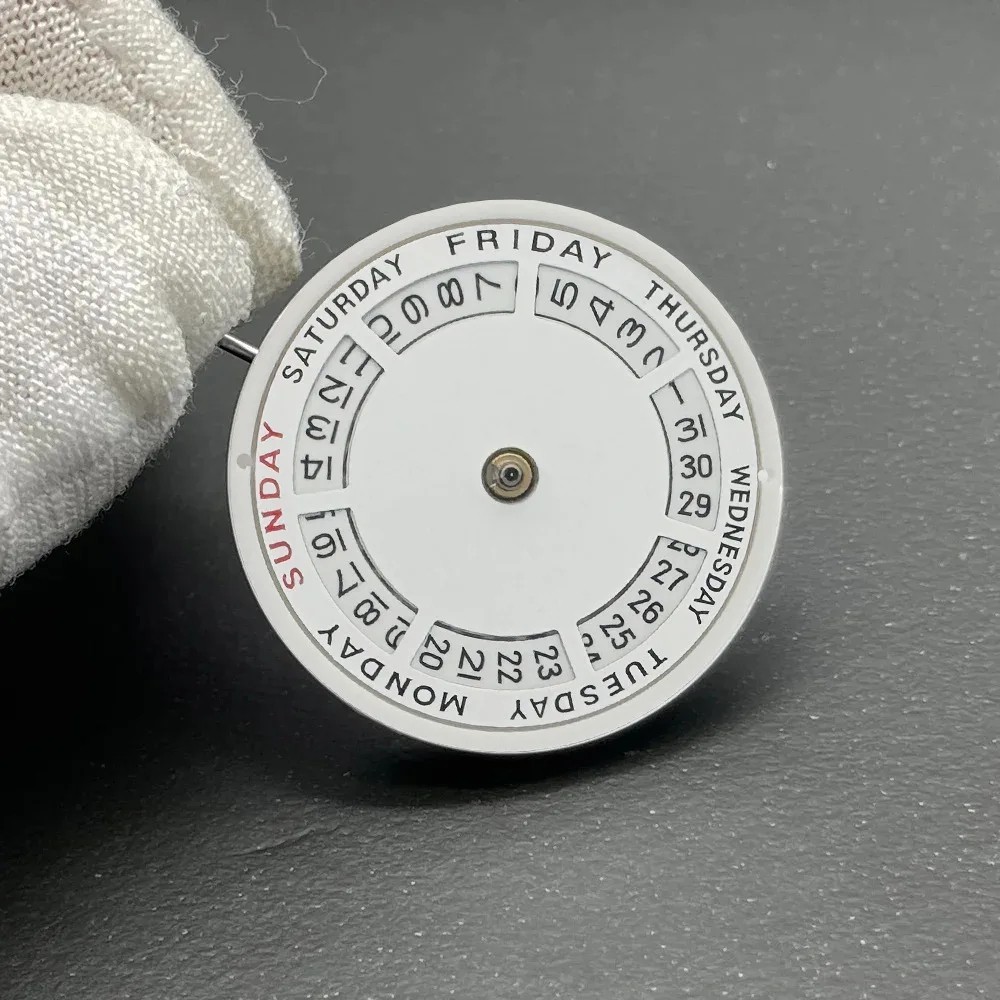 Genuine Miyota 8285 Day-Date Movement 21 Jewel Week at 12:00 Date at 3:00 + Stem