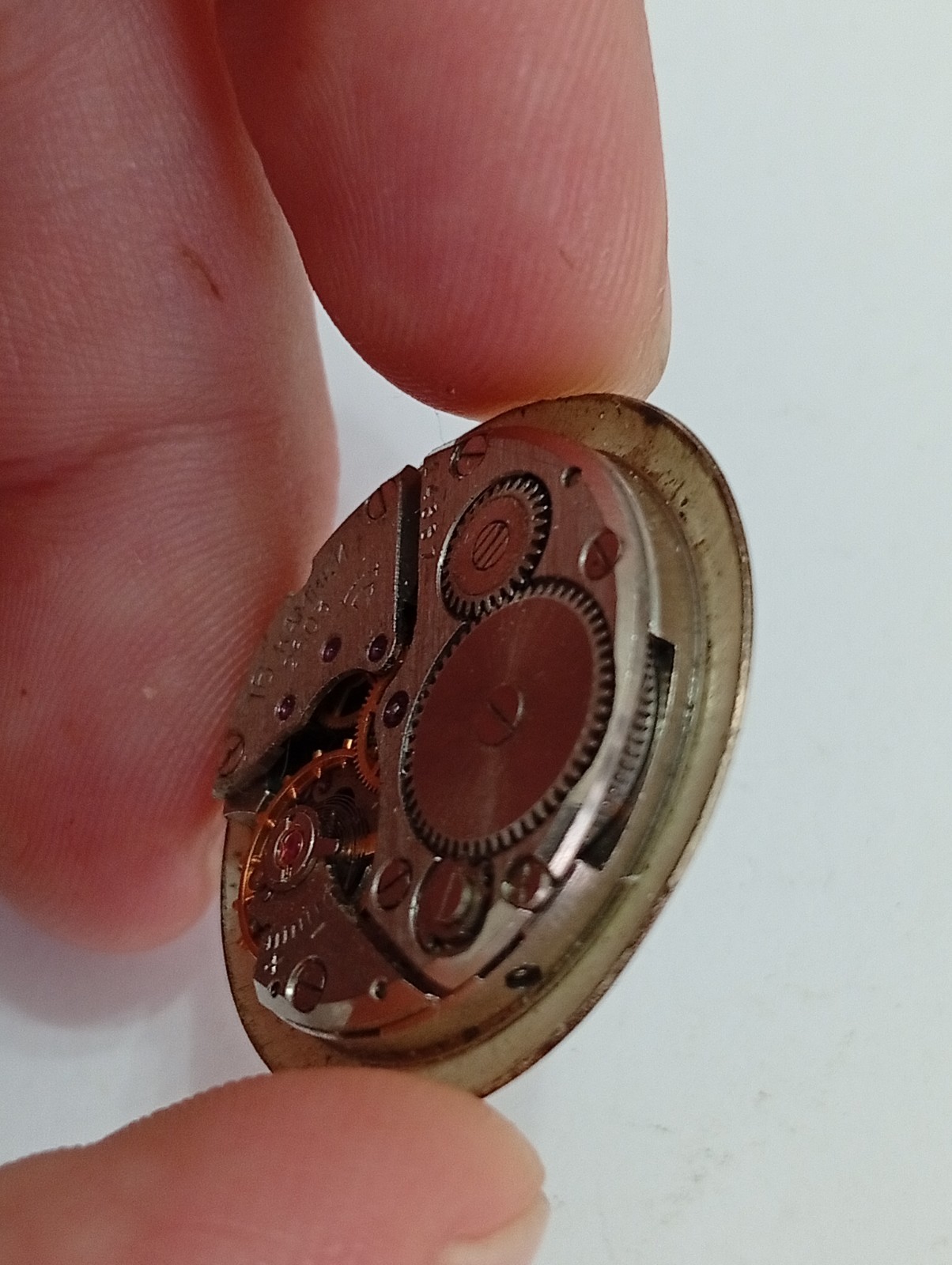 Raktea Watch Movement, Caliber 2603, 16 Jewels, USSR — FOR PARTS