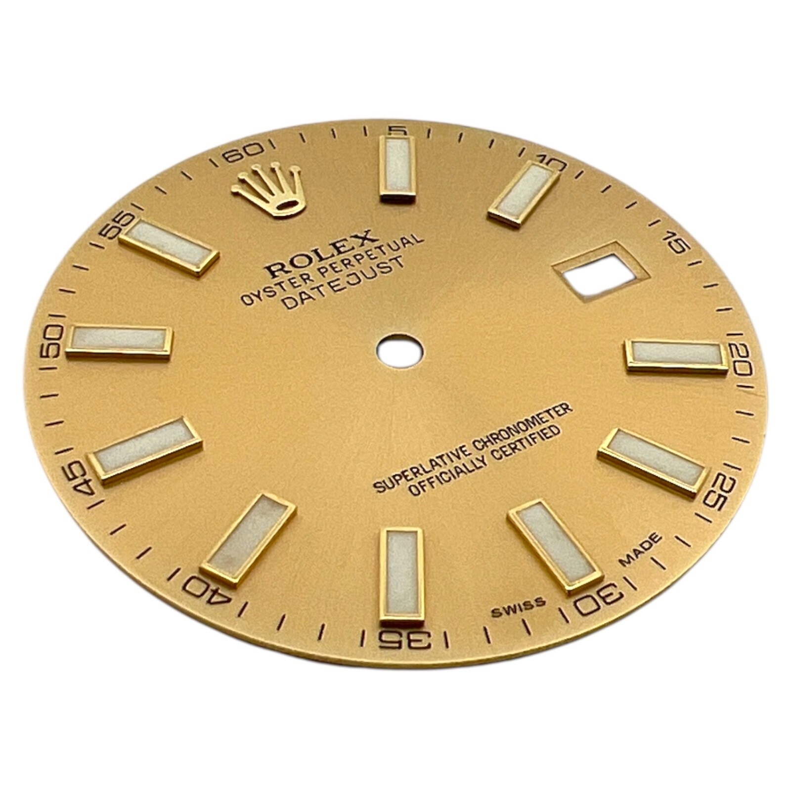 Genuine Rolex Oyster Perpetual Datejust 41mm Dial Champagne Gold 116333