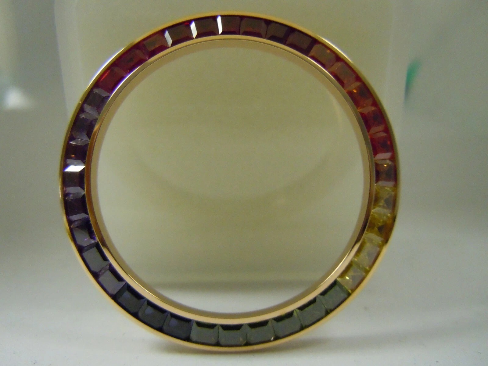 Yellow GP Rainbow CZ for Rolex Daytona 116503,116508,116518,116523,116568,116598
