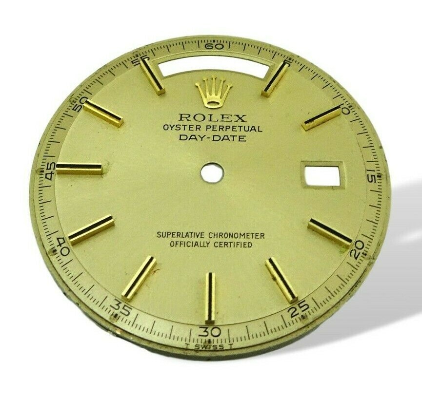 Rolex 18k Gold Champagn Non Quick Set President Watch Dial 1801 1802 1803 Part
