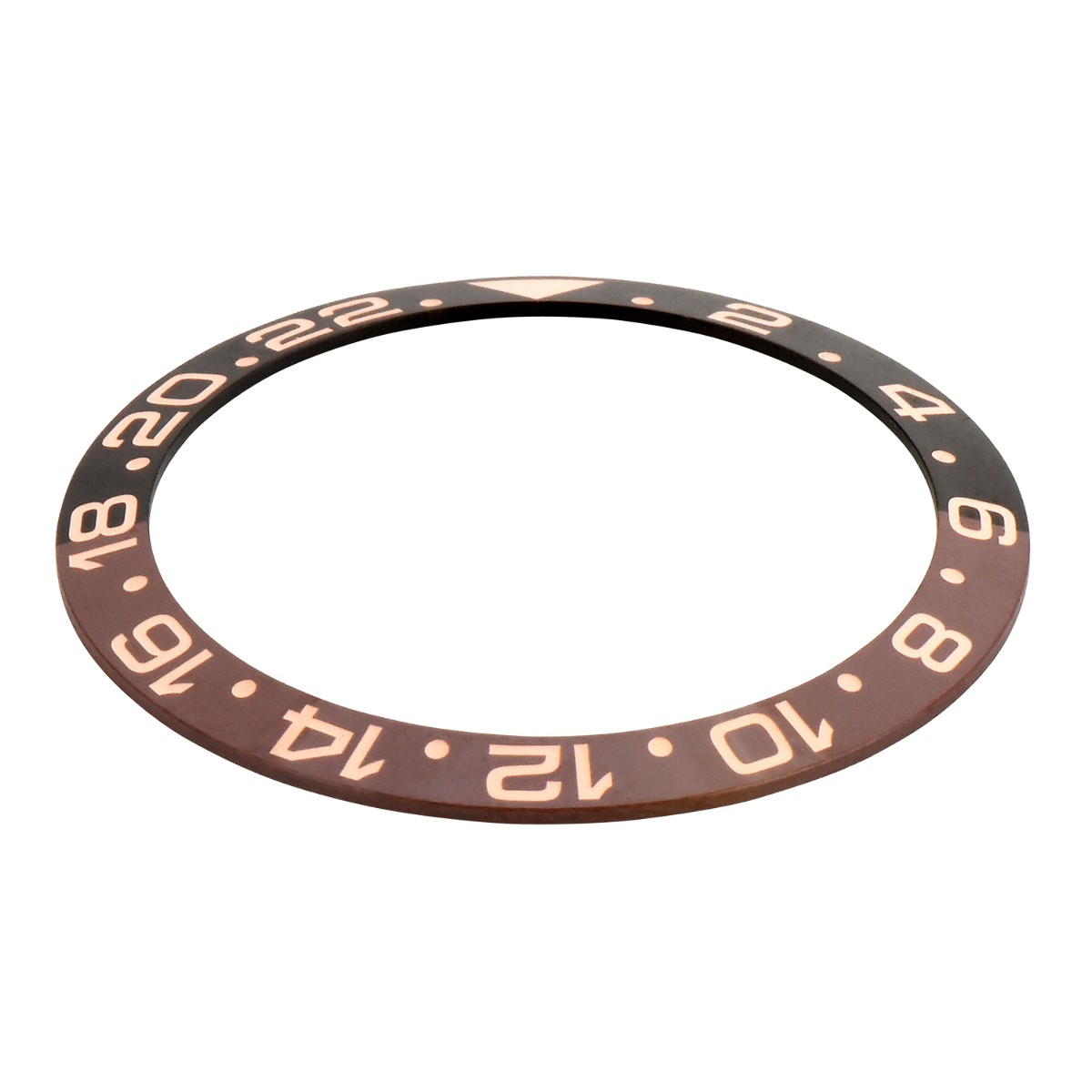 BEZEL INSERT CERAMIC FOR ROLEX GMT MASTER 116710 116713 116710LN BLACK BROWN ROS