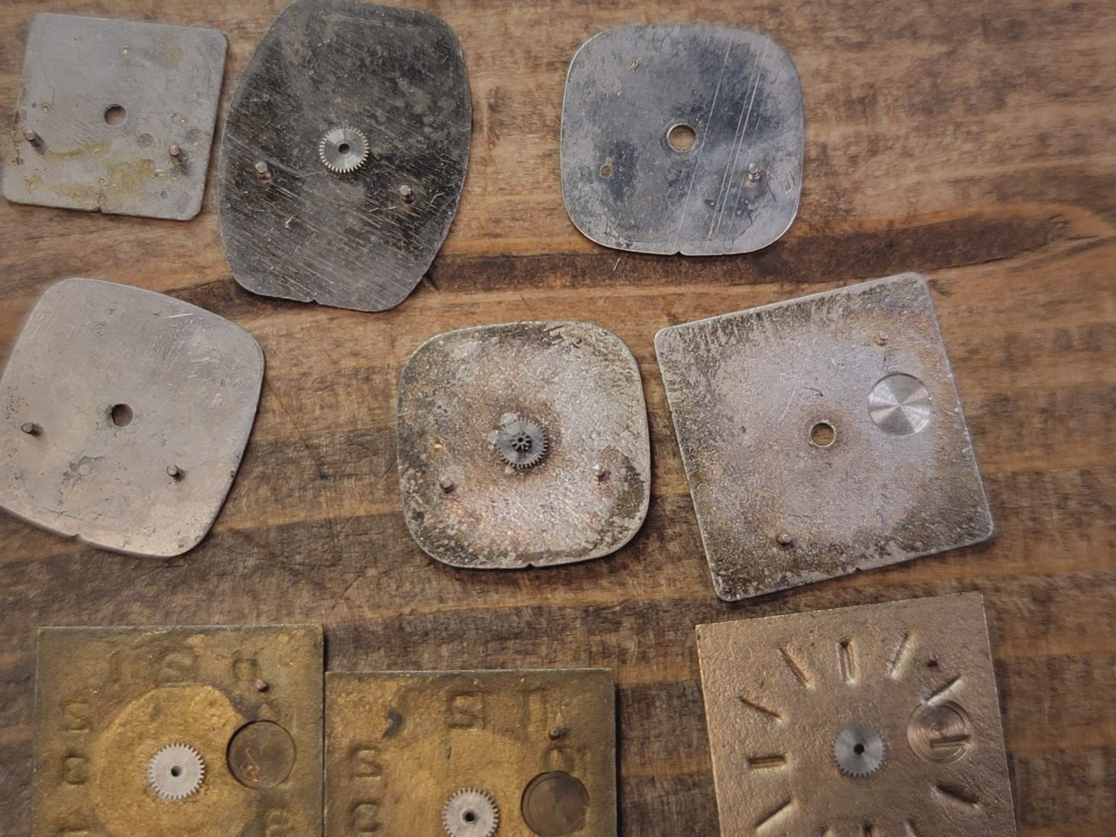 Lot of 12 Vintage CHAIKA Watch Dial / Watch Faces Steam-Punk & Jewelry Crafting