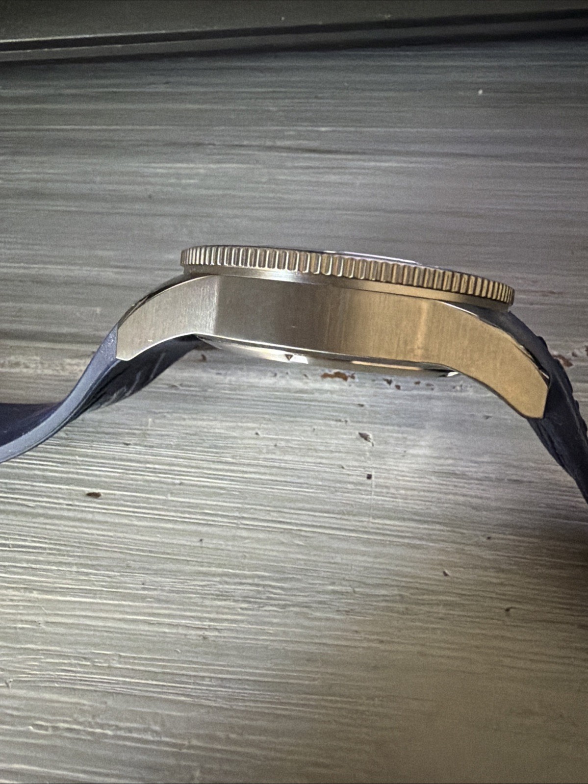 TORGOEN T43 ICE BLUE ION PLATED SAPPHIRE DIVER