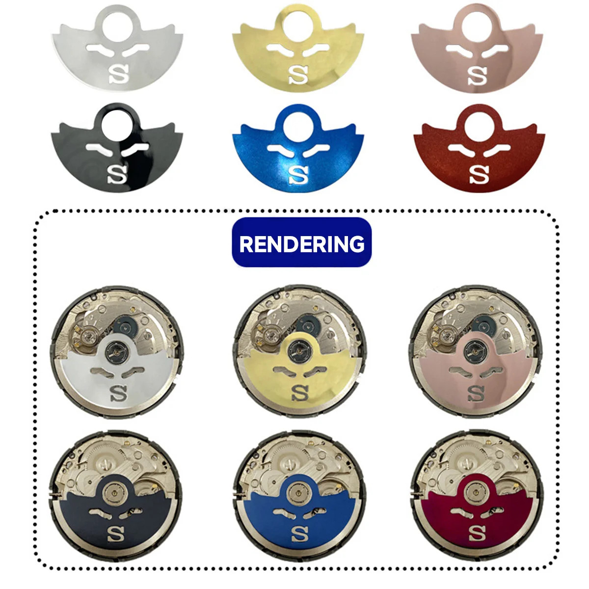 Automatic Rotor Sticker Hammer Sheet Patch Oscillating Weight For NH35 NH36
