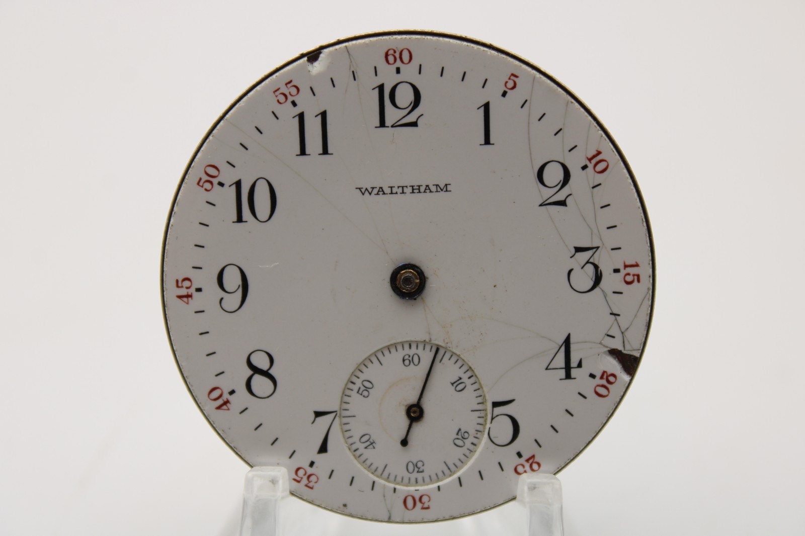 1908 WALTHAM POCKET WATCH MOVEMENT 16721362 GRADE: 610 16s 7j (JAA)
