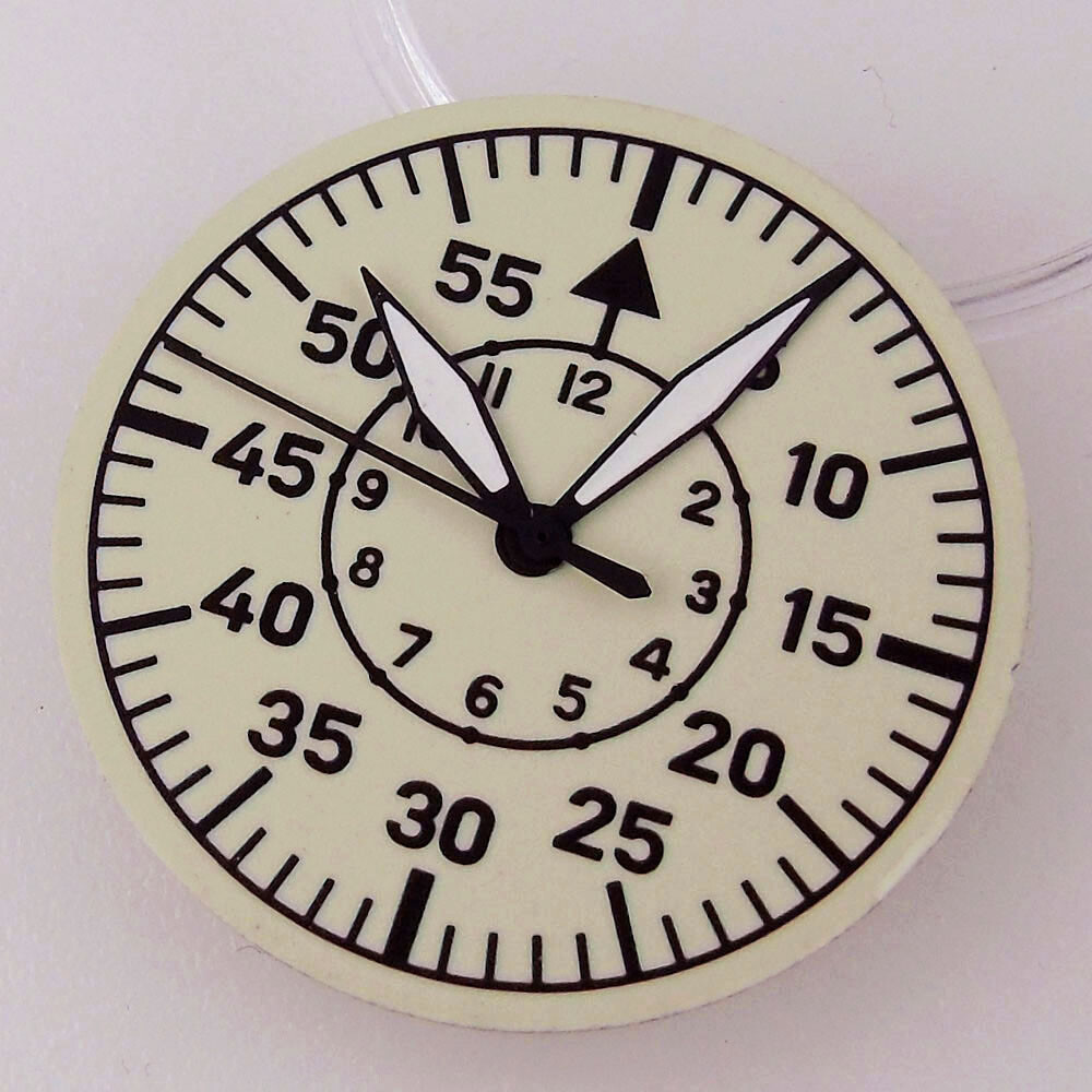 29mm Green Luminous Dial Fit Vintage Pilot Style Japan NH35 NH36 movement