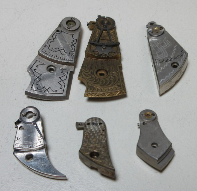 VTG LOT OF POCKET WATCH BALANCE COCKS BRIDGE WATCHMAKER REPLACEMENT PARTS #7