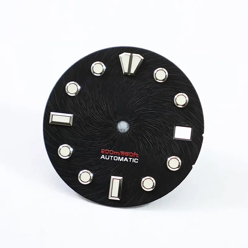 NH35 Dial 28.5mm Dazzling Wind Watch Face High Quality BGW9 Lume NH35 Movement