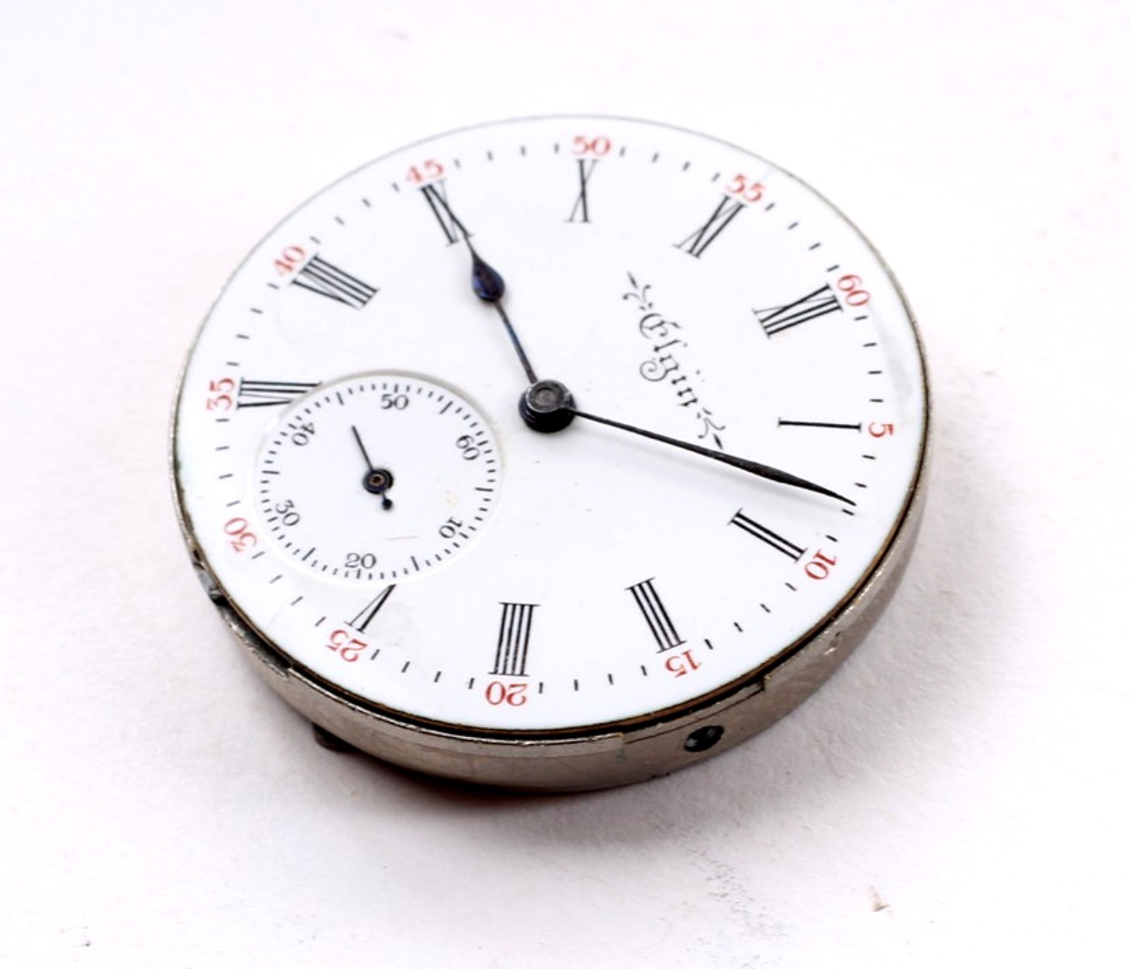 Elgin Hunt Pocket Watch Movement 0 Size 7Jewel PC-208