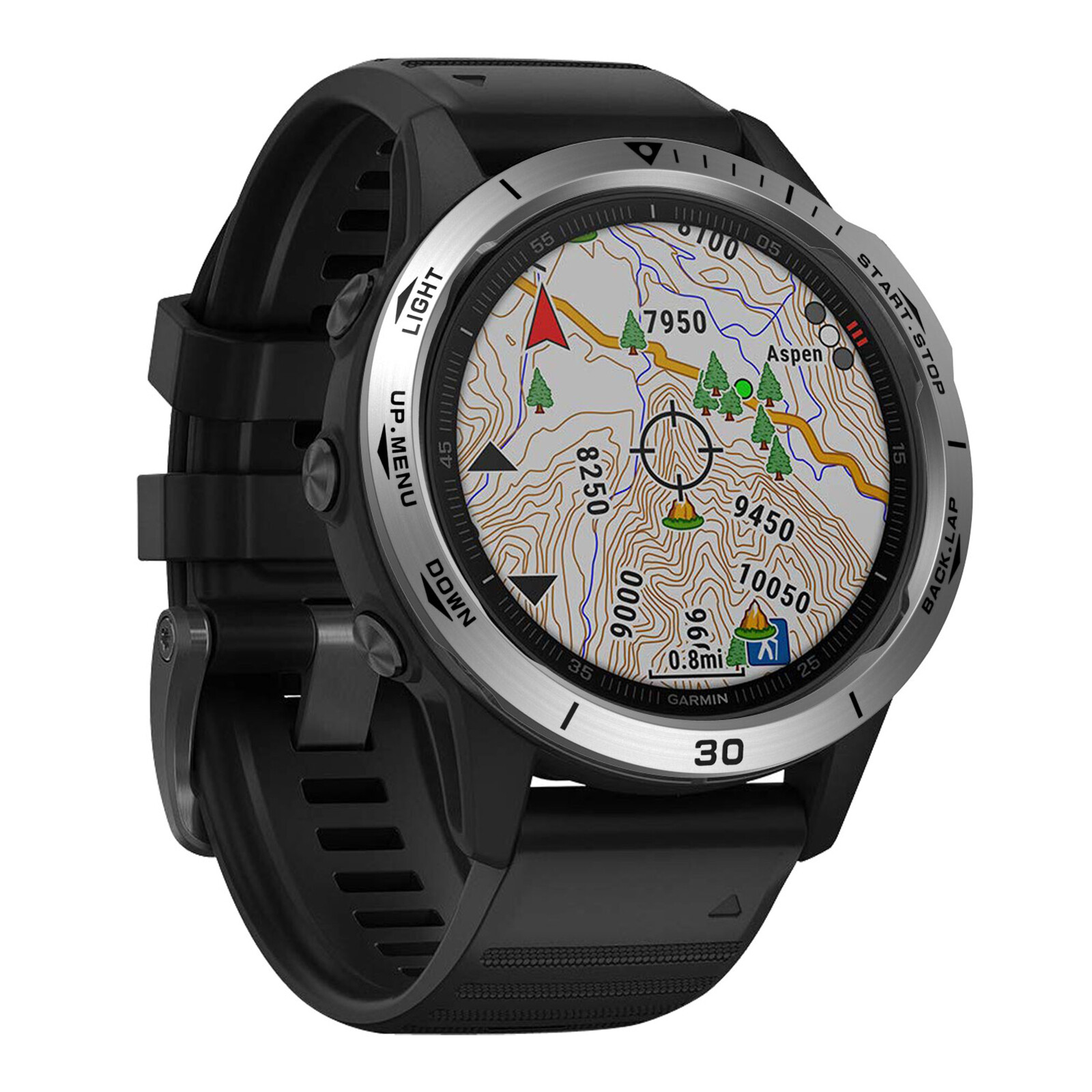 Metal Scale Watch Bezel Protective Edge Ring Accessories For Garmin Fenix 6x