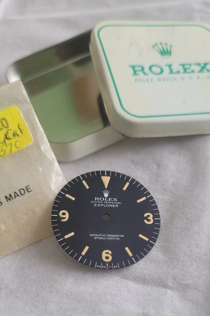 Vintage 100% original Rolex 1016 Explorer I dial.Tritium Matte,beautiful Patina!