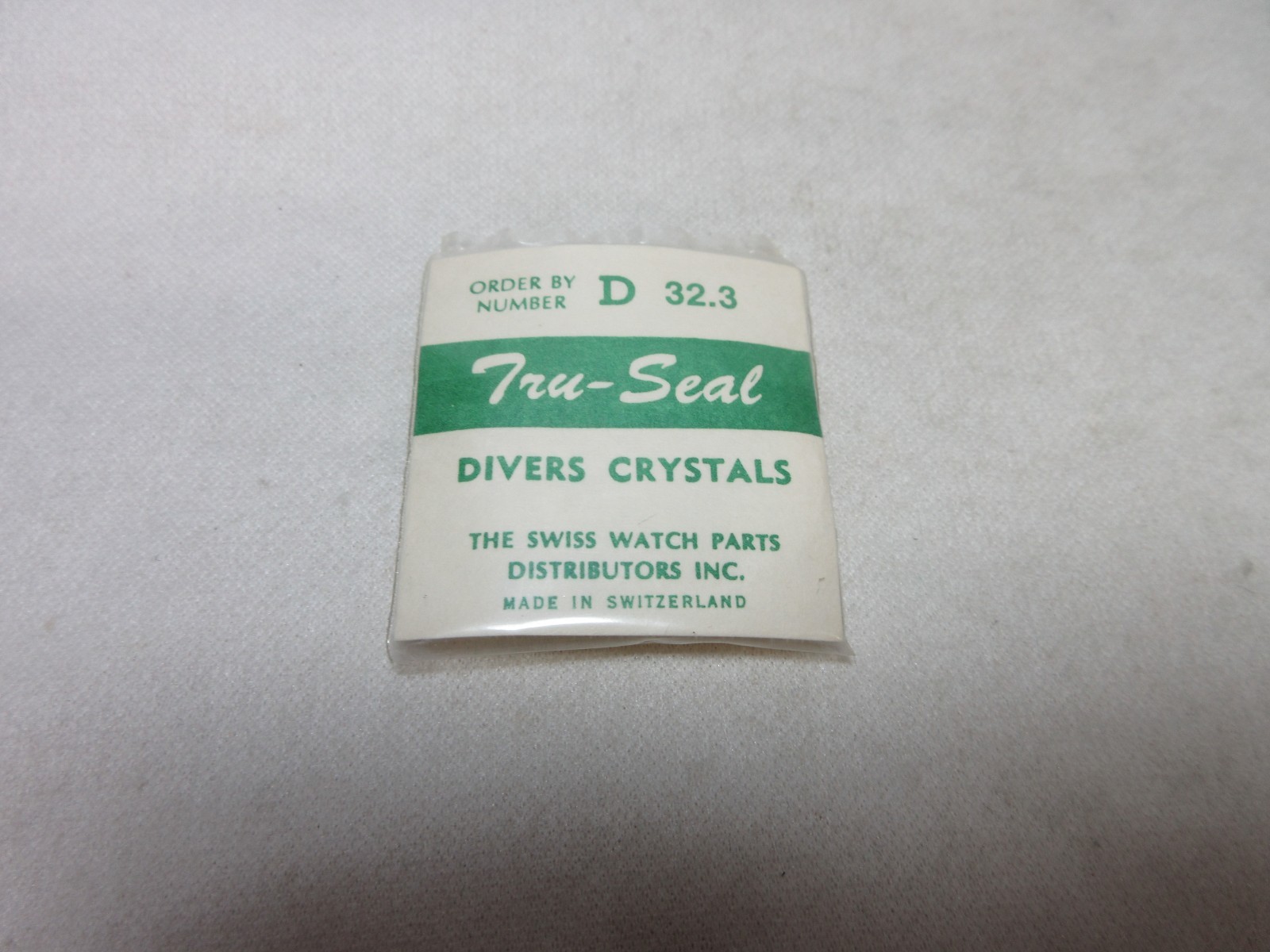 TRU SEAL DIVERS ROUND WATCH CRYSTAL D 32.3 WATERPROOF REPLACEMENT PART #449
