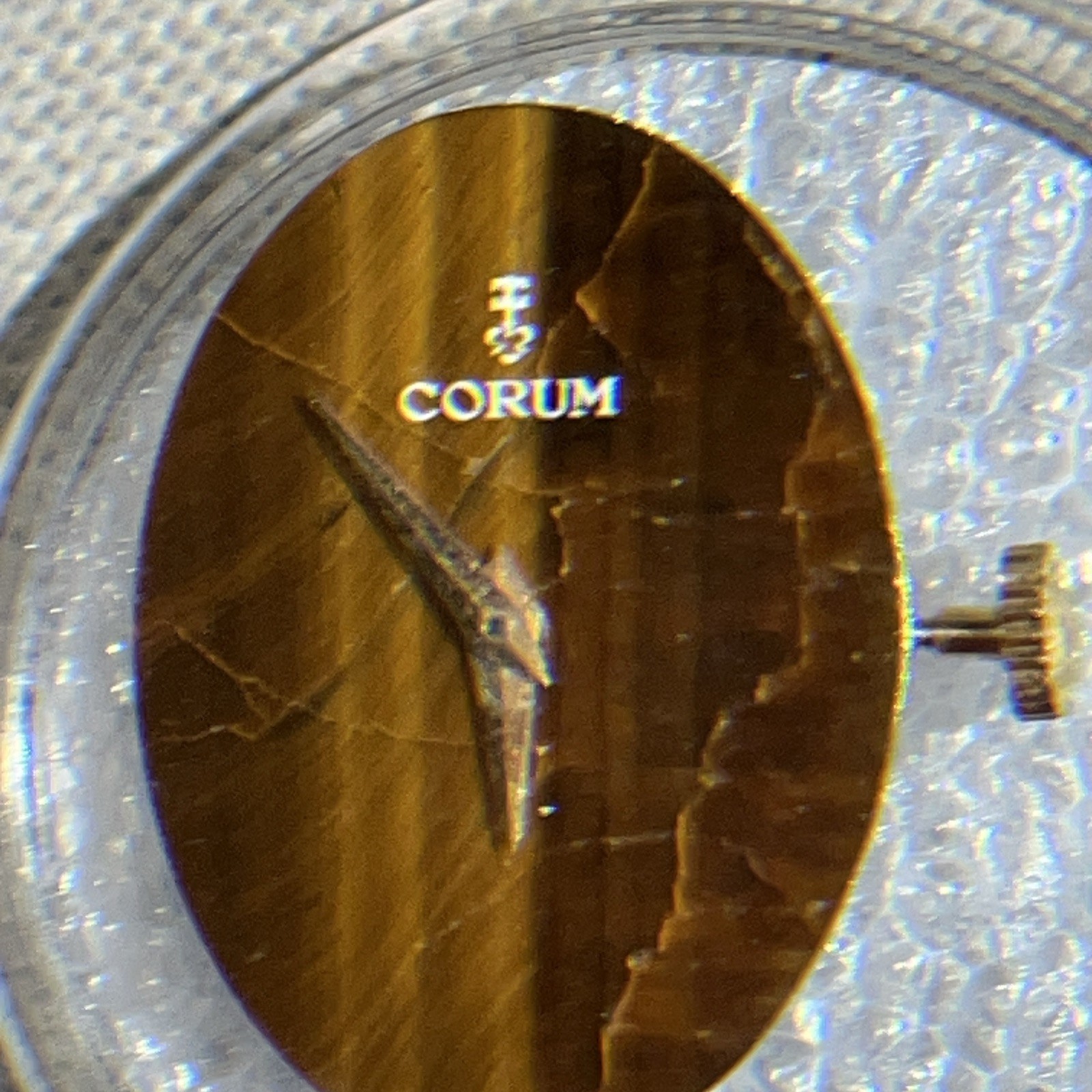 VTG CORUM Lady’s Tigers Eye Dial CORUM Movements 85622 for Parts Repair