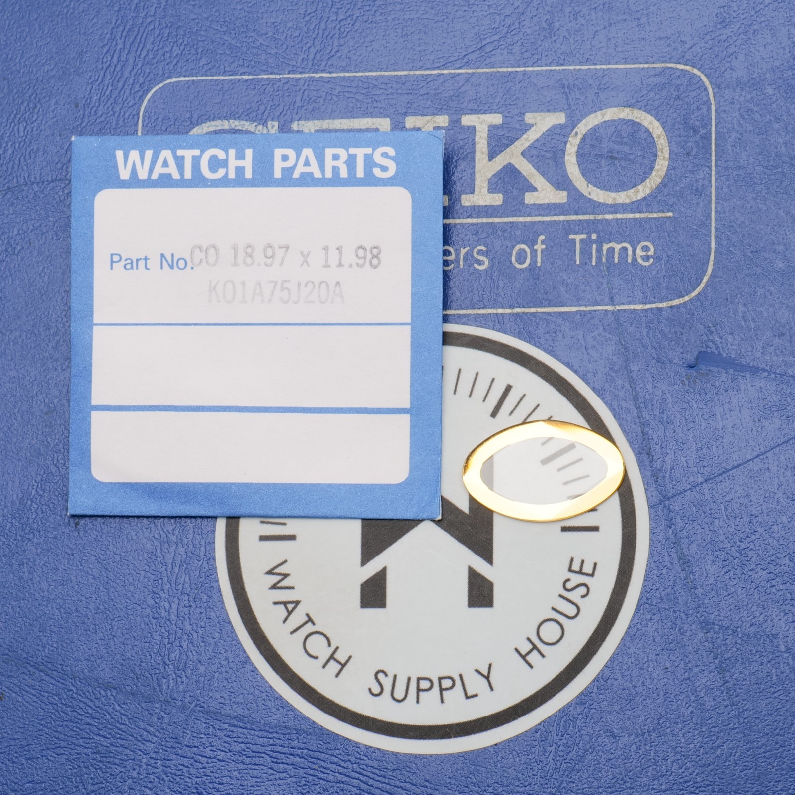 Seiko Original Watch Crystal Part K01A75J20A Watchmakers New Old Stock (SEKG)