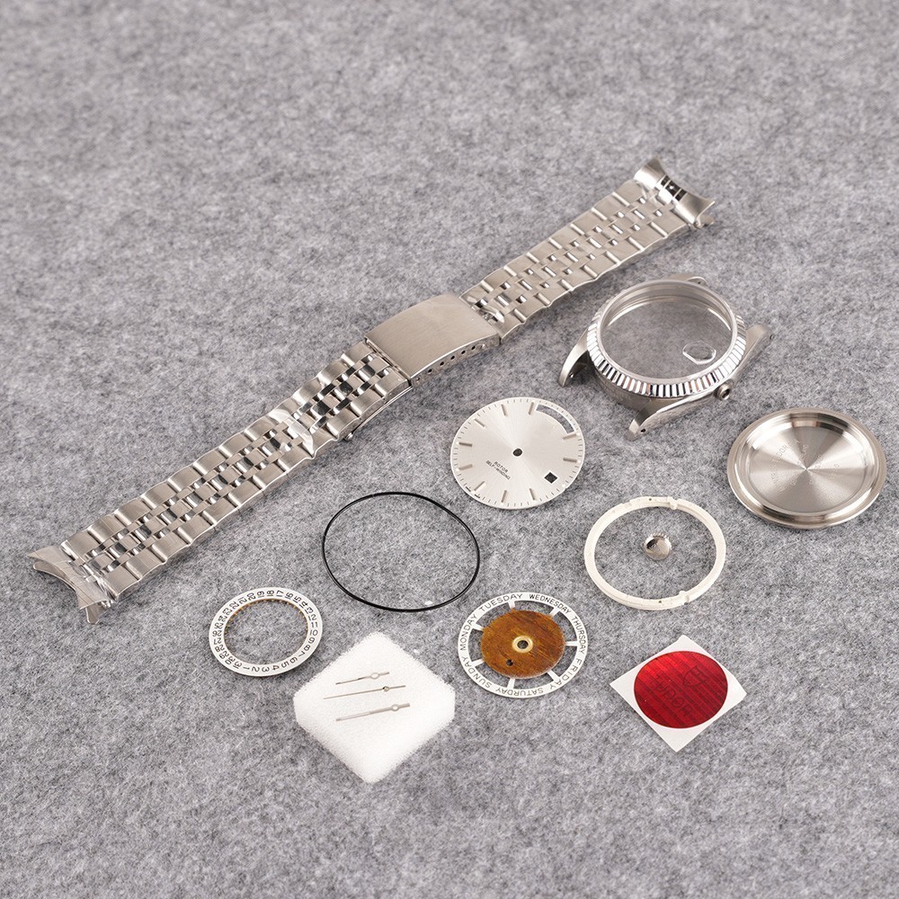 For 2836 2834 2846 After-sales accessories DIY 36mm Watch Steel Case kit