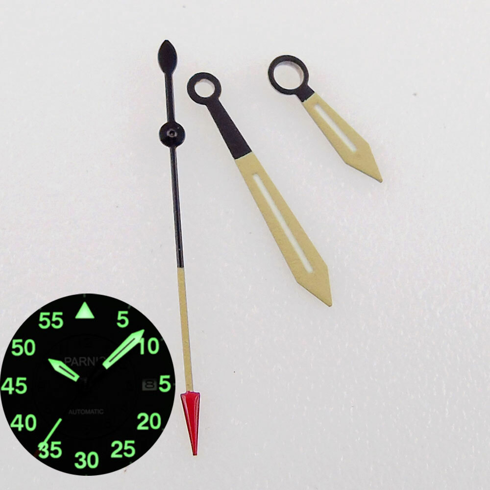 Green Lume Watch Hands For Miyota 8215 821A 8205 Mingzhu/DG 2813 Movement