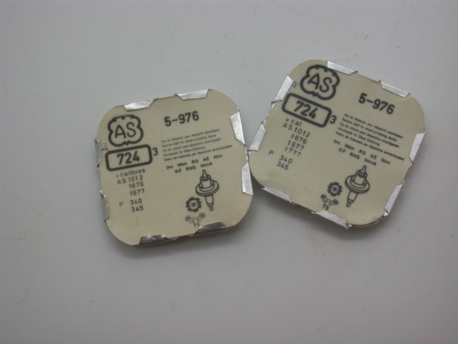 AS (A Schild) Balance Staff Part #724 Calibre 976 – 1746 Watch Part New