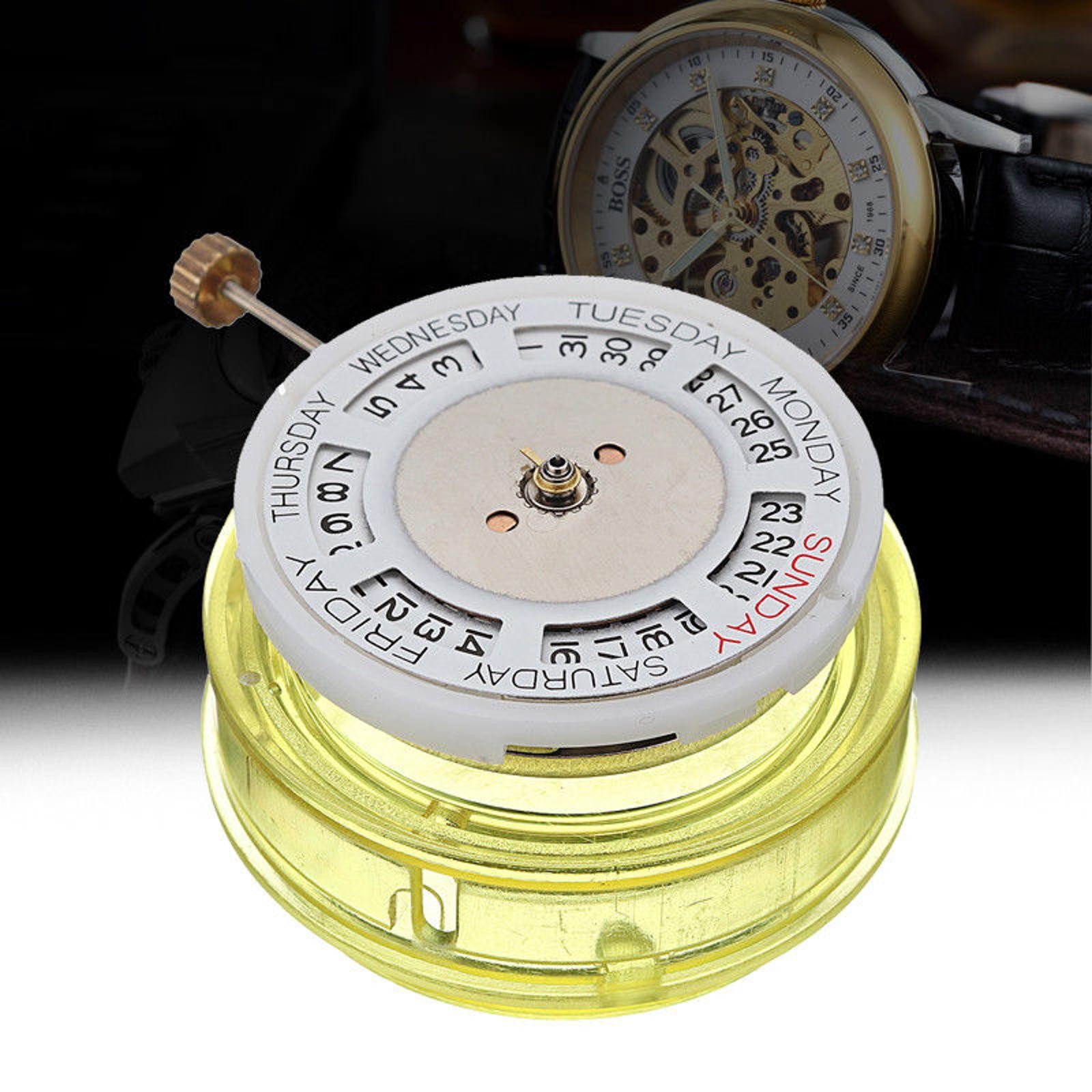 New Dual Calendar Automatic 2813 8205 Watch Movement Day Date High Accuracy D