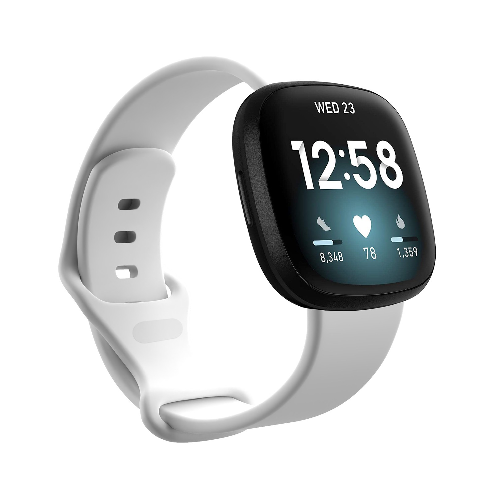 Silicone Watch Band Wristband For Fitbit Versa3, Fitbit Sense Smart Watch