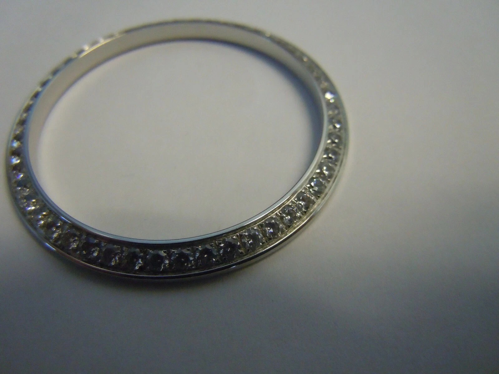 White GP CZ Bezel for Rolex Day-Date 18029,18039,18049,18079,18239,18349 36mm