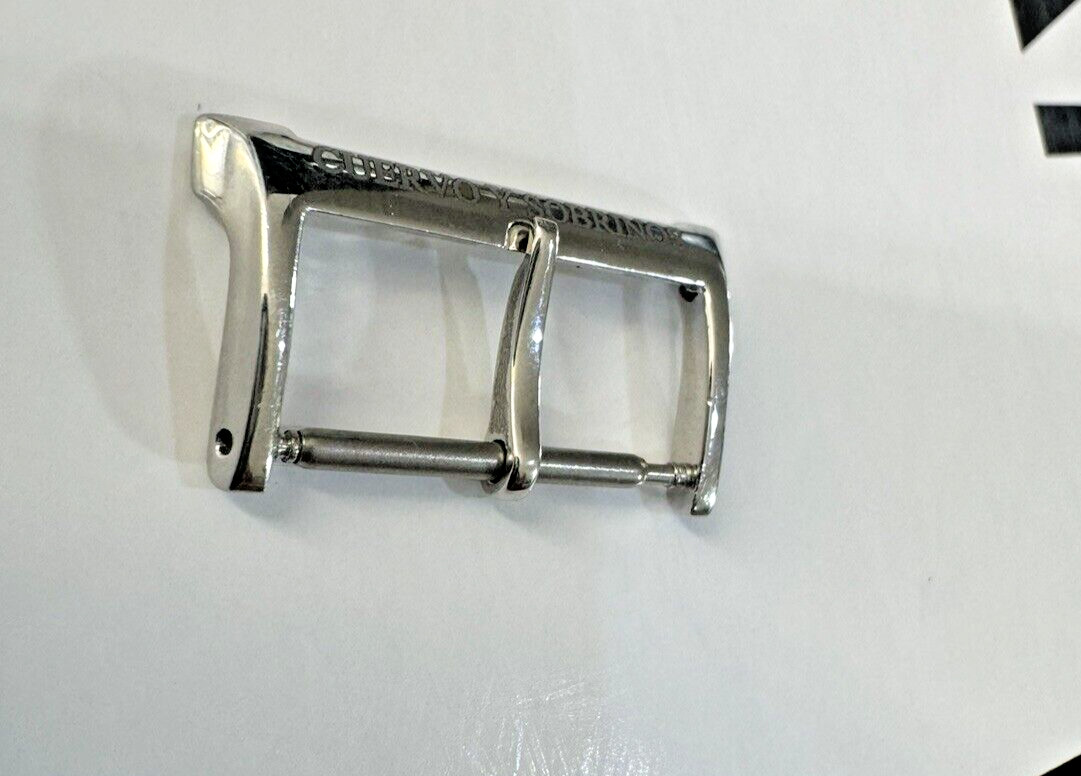 CUERVO Y SOBRINOS Watch Pin Buckle Clasp Stainless Steel 18 mm Swiss Made New