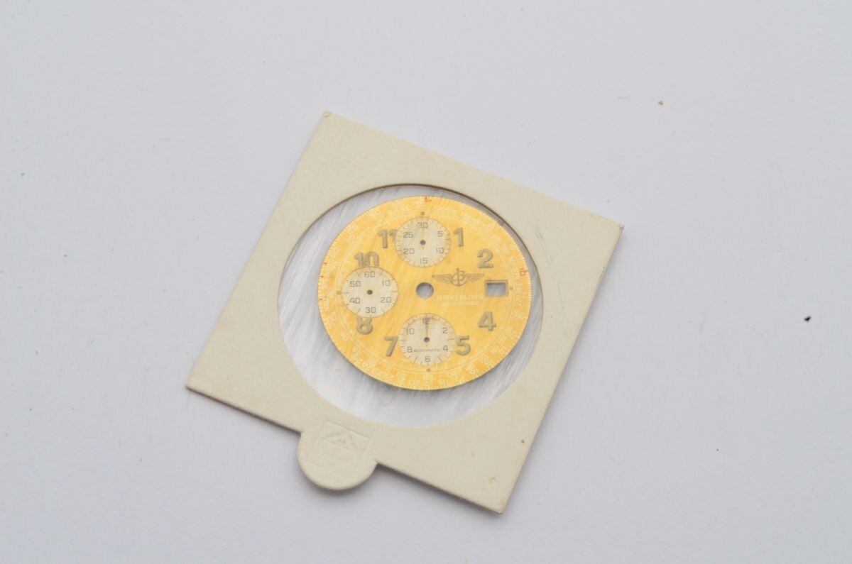 Breitling Zifferblatt Dial Für Old Navitimer Dial Gold Used Condition