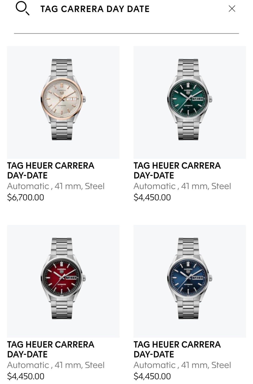 1 – Band LINK for TAG Heuer Carrera Day-Date 41mm WDA2112
