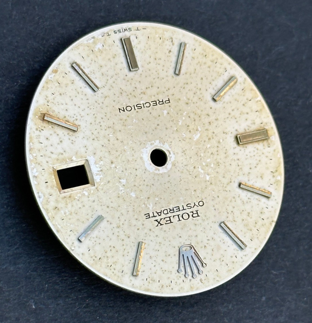 Vintage Rolex Oysterdate Precision Watch Dial For 6694