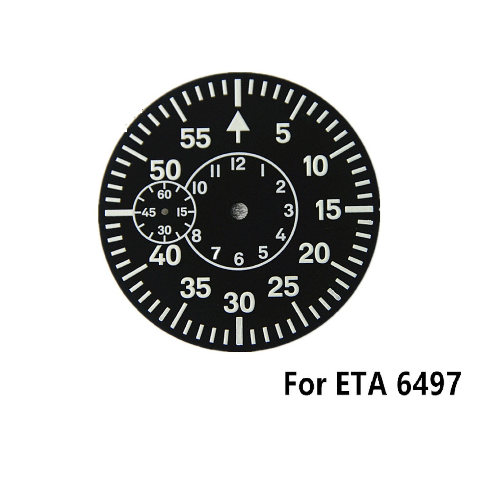 Replacement 9 o’clock Watch Dial Green Luminous Watch Face Plate For ETA 6497