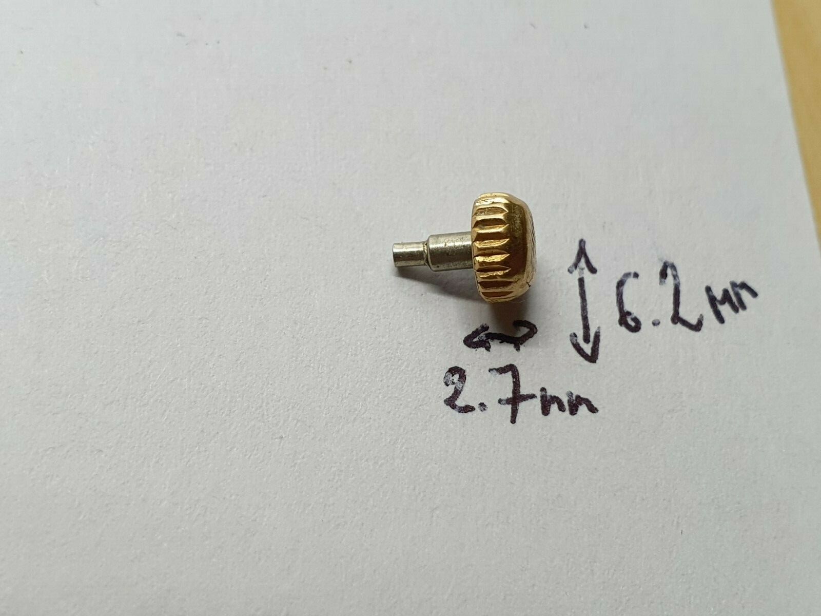 vintage genuine Rolex crown for gents gold or gold plated watch