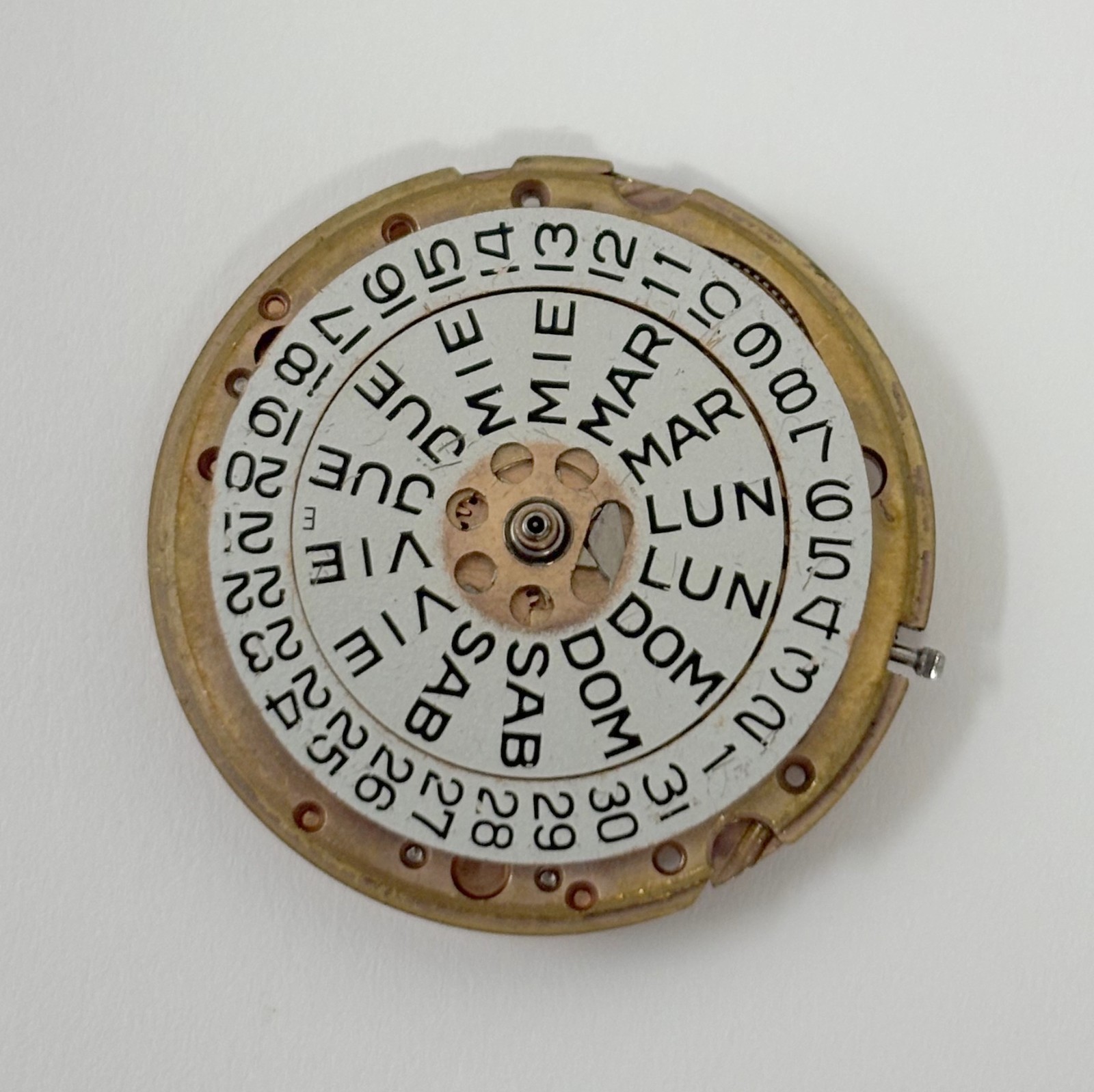 Omega Cal 752 Watch Movement Part Balance Fork Wheel Spring Bridge Disk 2