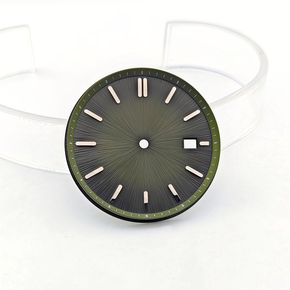 29mm/35mm dial with a brushed finish for NH35 mechanical watch conversion kits