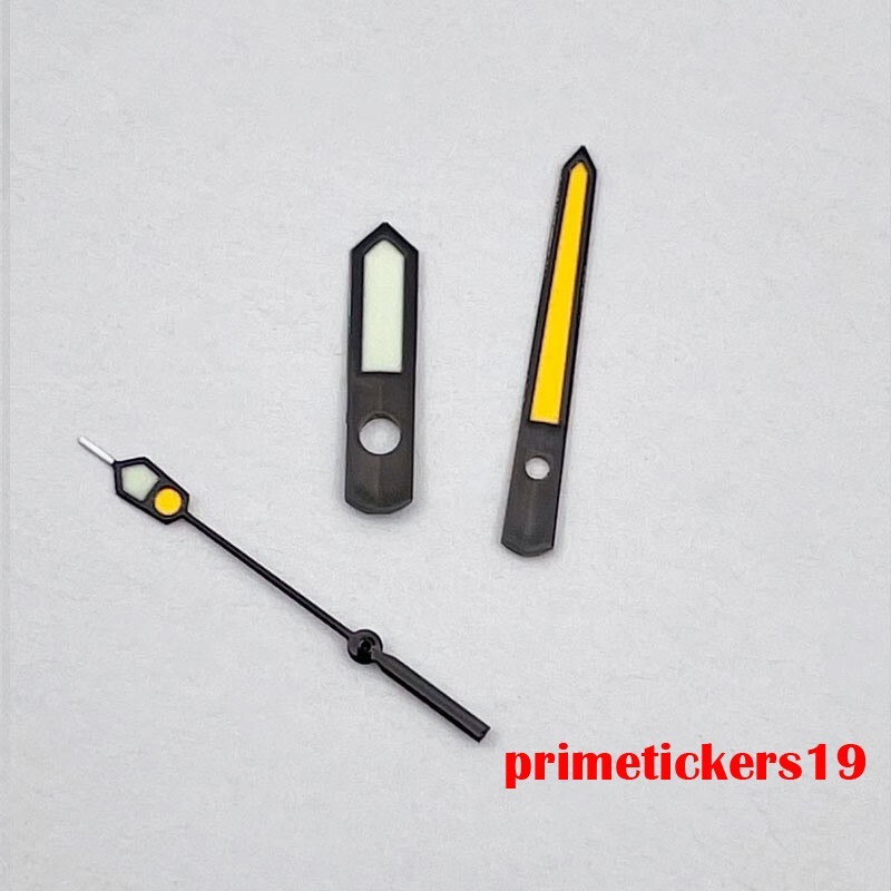 C3 Super Luminous Black Orange Watch Hands Fit NH35 NH36 7s26 Automatic Movement