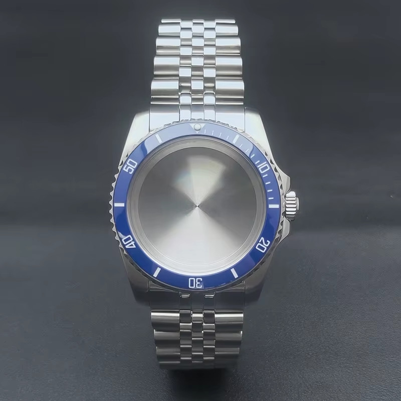 36Mm Silver Watch Case Sapphire Glass Fit NH35 NH36 ETA2824 2836 Miyota8215 DG28