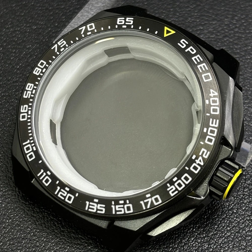 42mm Watch Case Chronograph Metal VK63 Movement 18.5mm Strap Accessories