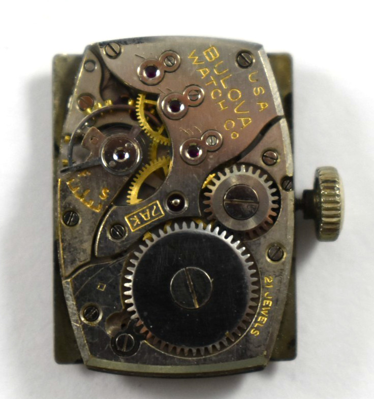 Vintage Bulova Manual Wind 21J 7AK Wrist Watch Movement lot.ed
