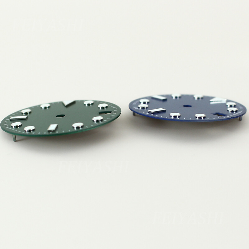 high-quality 28.5mm Dial For GMT SUB Black blue green diver case 3C luminescence