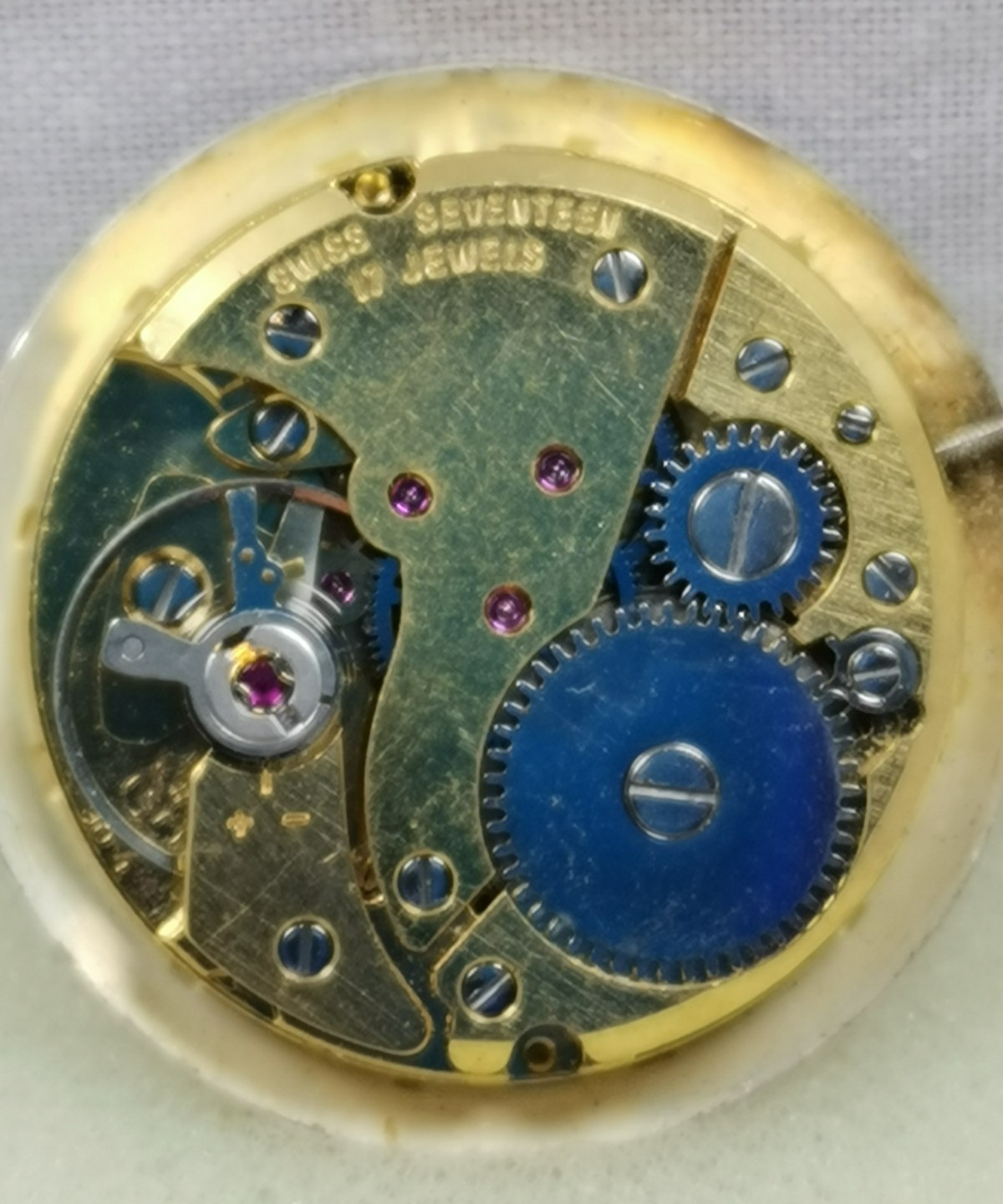 Avia Date 17J Cal. FHF ST 96-4 Swiss Wristwatch Movement Parts/ Repair!