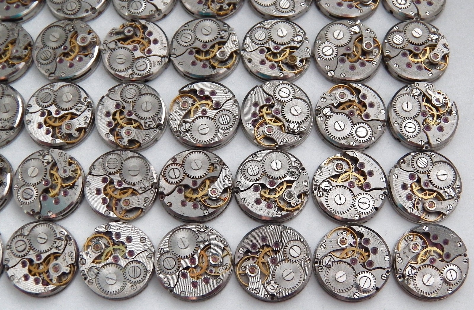 64 Round Watch Movements. 16mm Chaika Mechanisms. Steampunk Spare Parts, Gears.