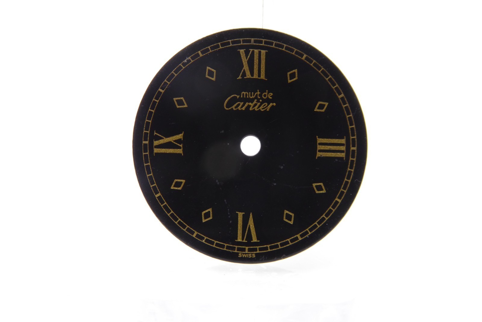 Cartier must de cartier vintage black dial