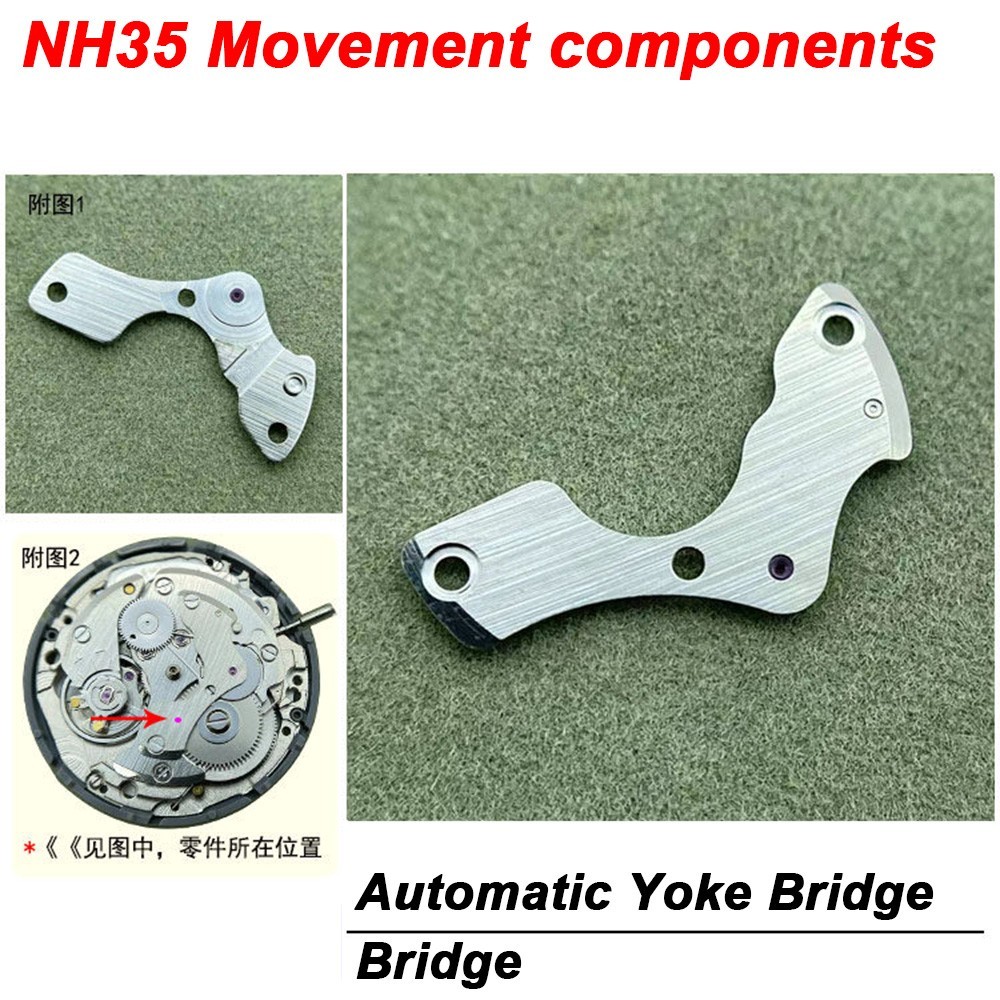NH35/36 movement parts-Balance Cock-Center Wheel -Balance Wheel-Mainspring