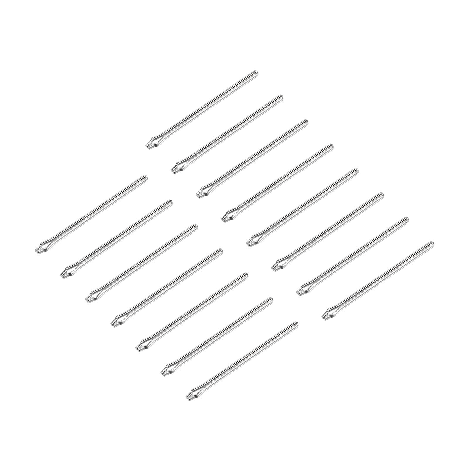 15Pcs 20mm Watch Band Link Cotter Pin, Stainless Steel 0.9mm Dia. Silver Tone